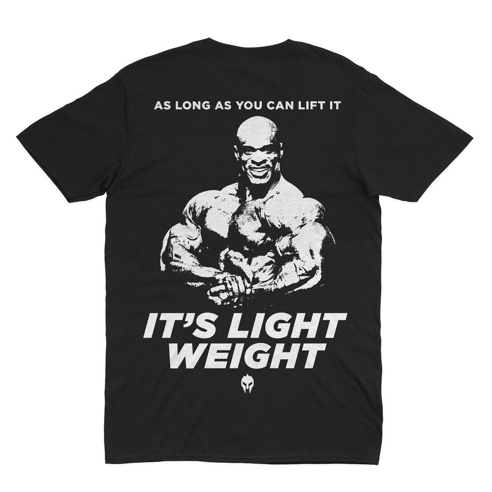 IT'S LIGHT WEIGHT - HEAVY SHIRT BACKPRINT