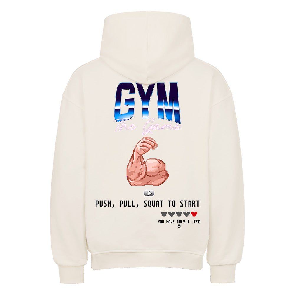 GYM THE GAME - HEAVY OVERSIZED HOODIE BACKPRINT