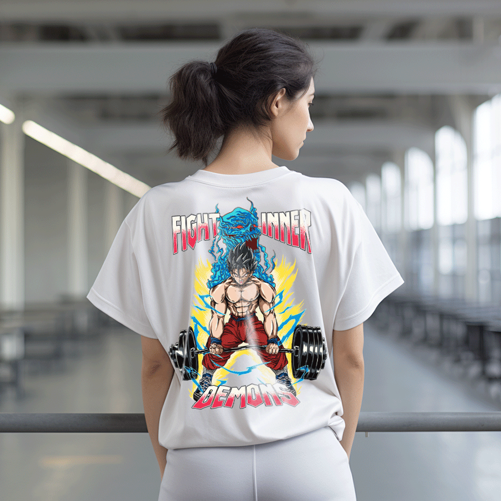 FIGHT INNER DEMONS - HEAVY OVERSIZED SHIRT