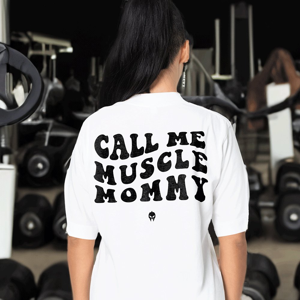 CALL ME MUSCLE MOMMY - HEAVY OVERSIZED SHIRT