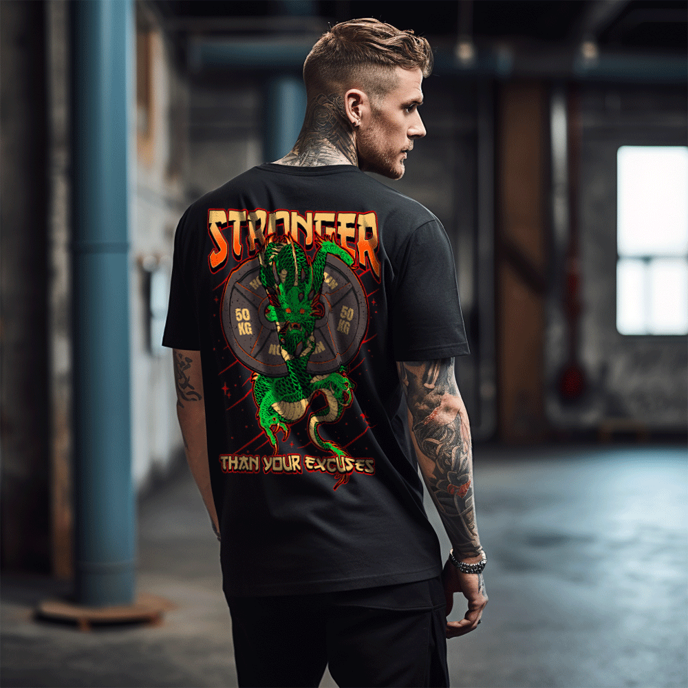 STRONGER THAN YOUR EXCUSES - HEAVY OVERSIZED SHIRT