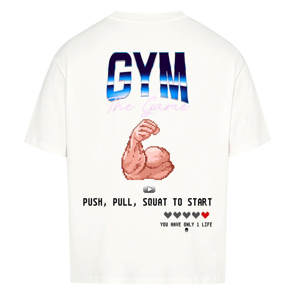 GYM THE GAME - HEAVY OVERSIZED SHIRT BACKPRINT