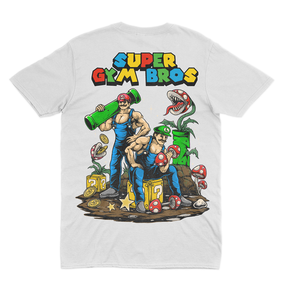 SUPER GYM BROS - HEAVY SHIRT BACKPRINT