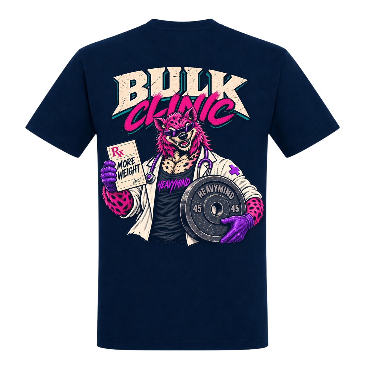 Bulk Clinic – Heavy Shirt in French Navy, Rückansicht | Heavy Mind