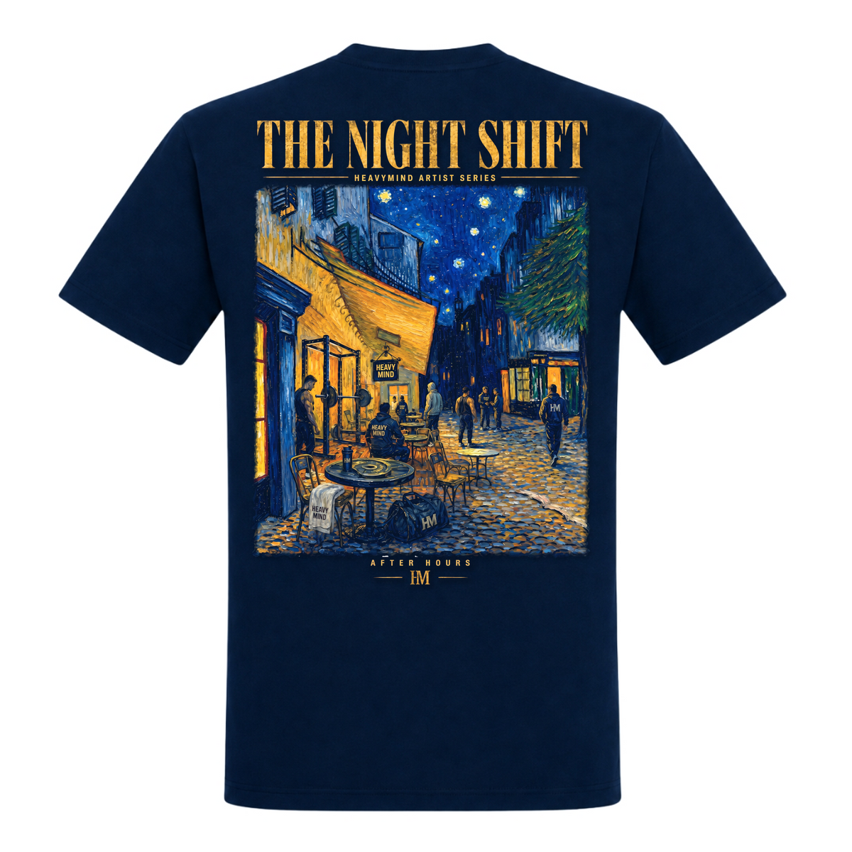 The Night Shift – Heavy Shirt in French Navy, Rückansicht | Heavy Mind