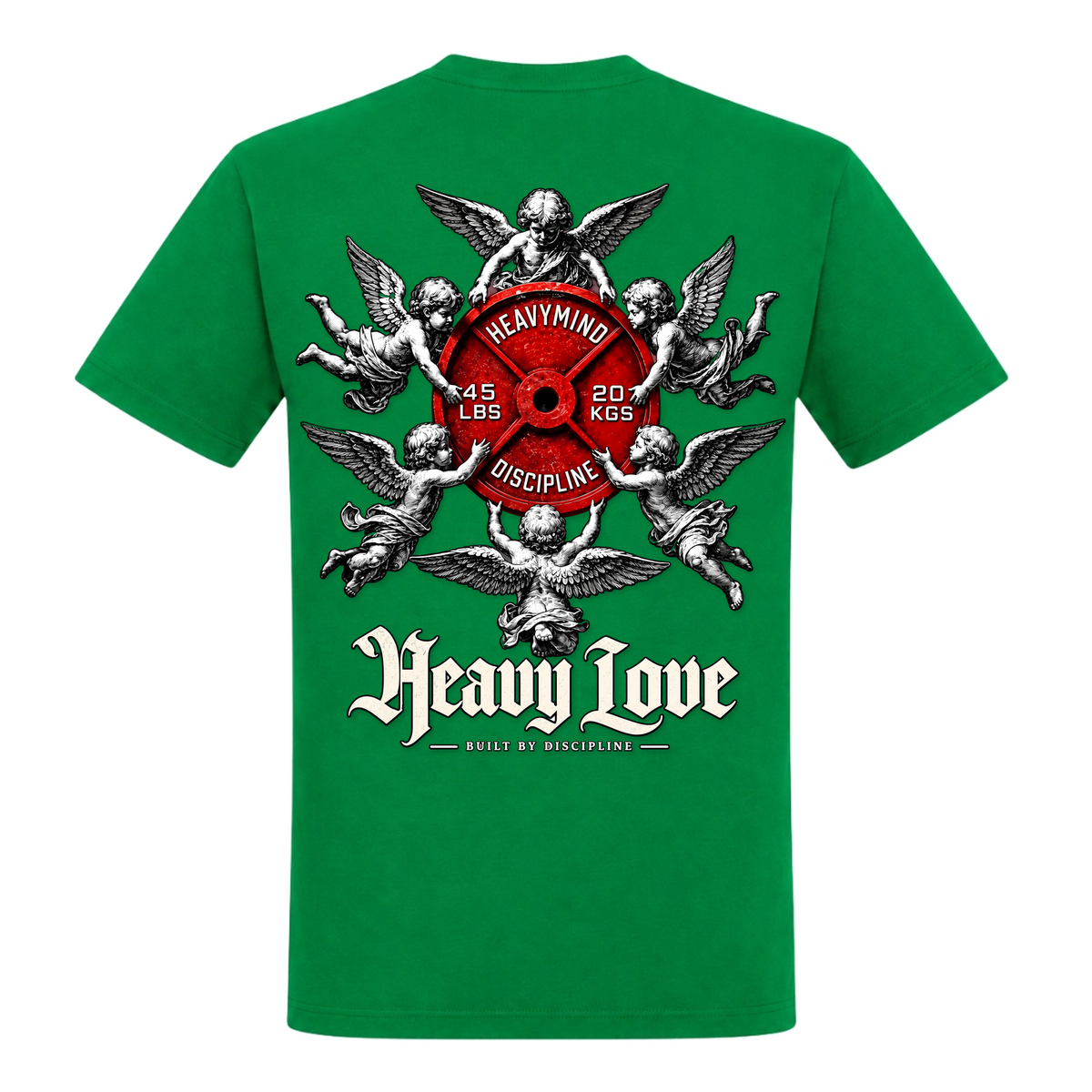 Heavy Love – Heavy Shirt in Kelly Green, Rückansicht | Heavy Mind