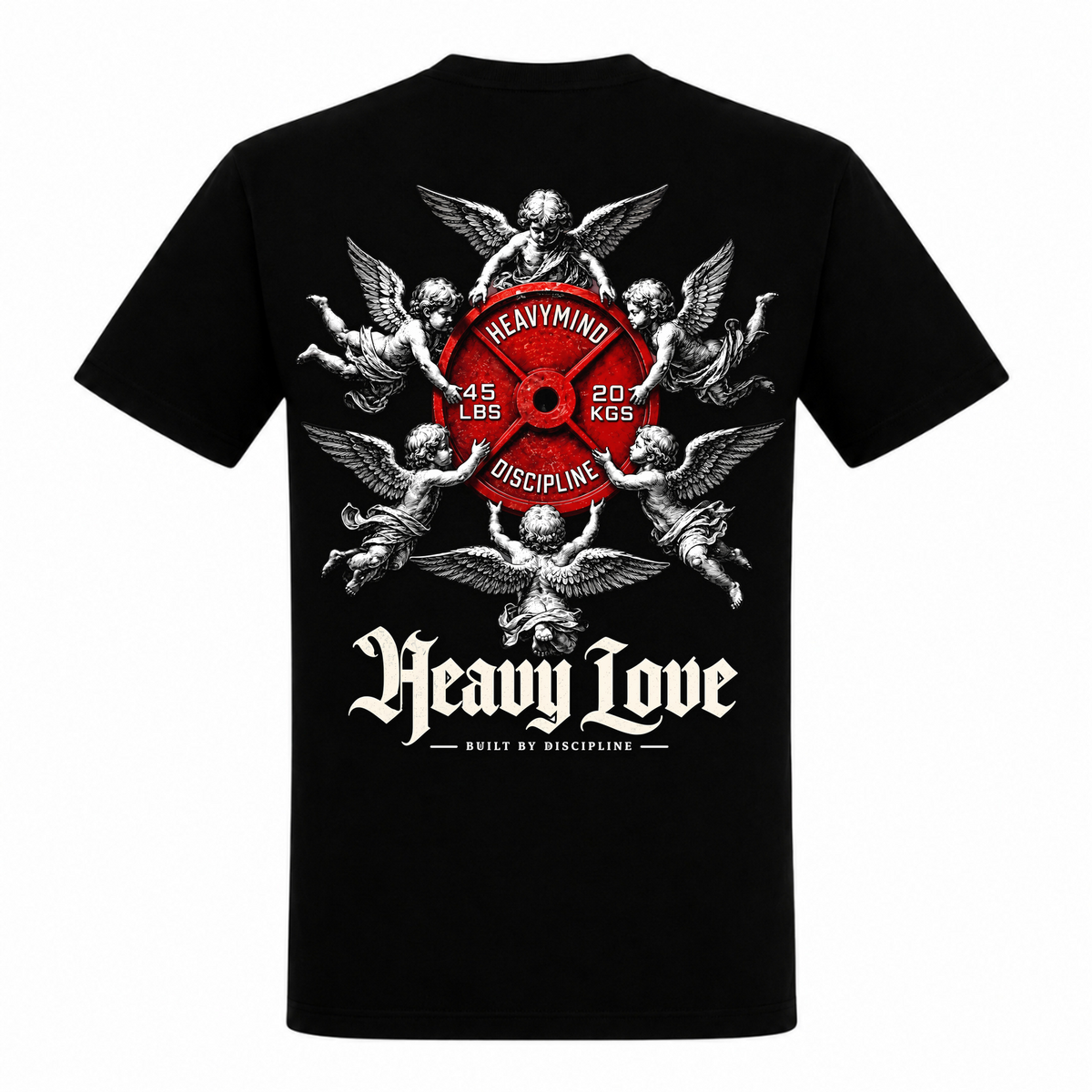 Heavy Love – Heavy Shirt in Schwarz, Rückansicht | Heavy Mind