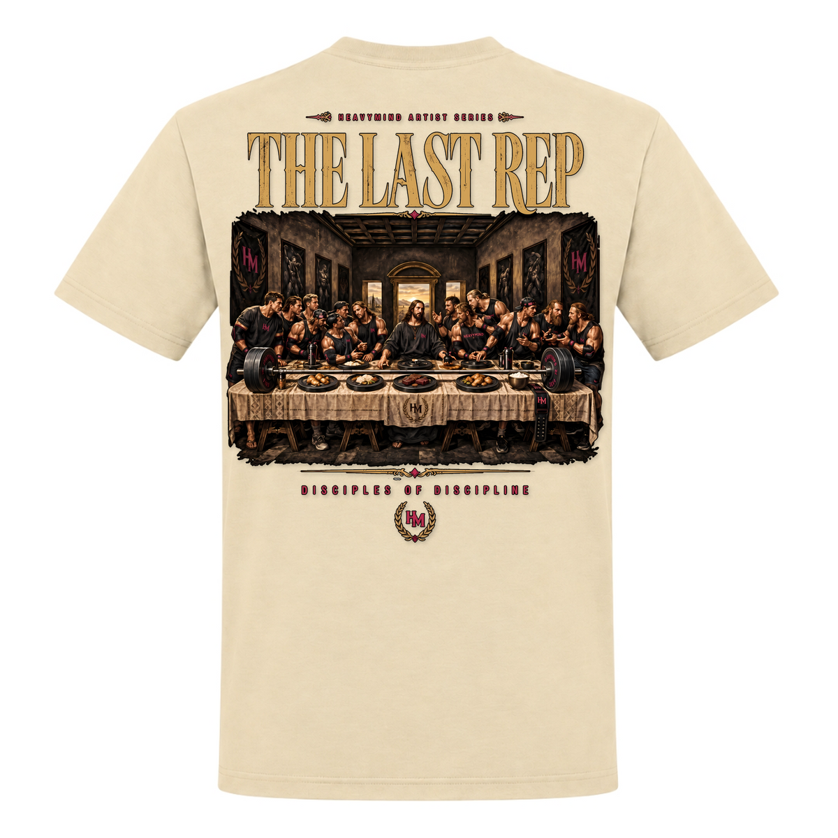 The Last Rep – Heavy Shirt in Natural, Rückansicht | Heavy Mind