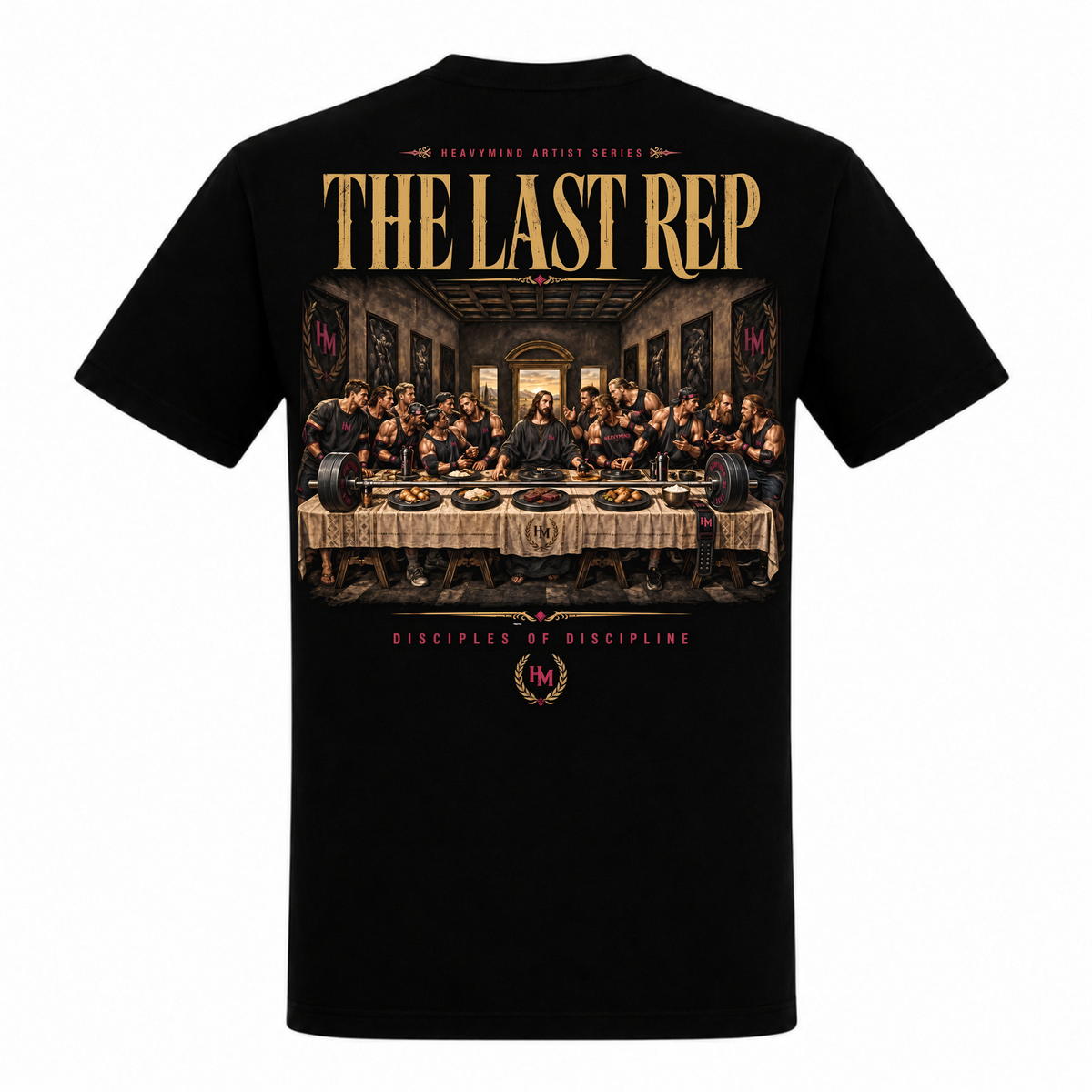 The Last Rep – Heavy Shirt in Schwarz, Rückansicht | Heavy Mind