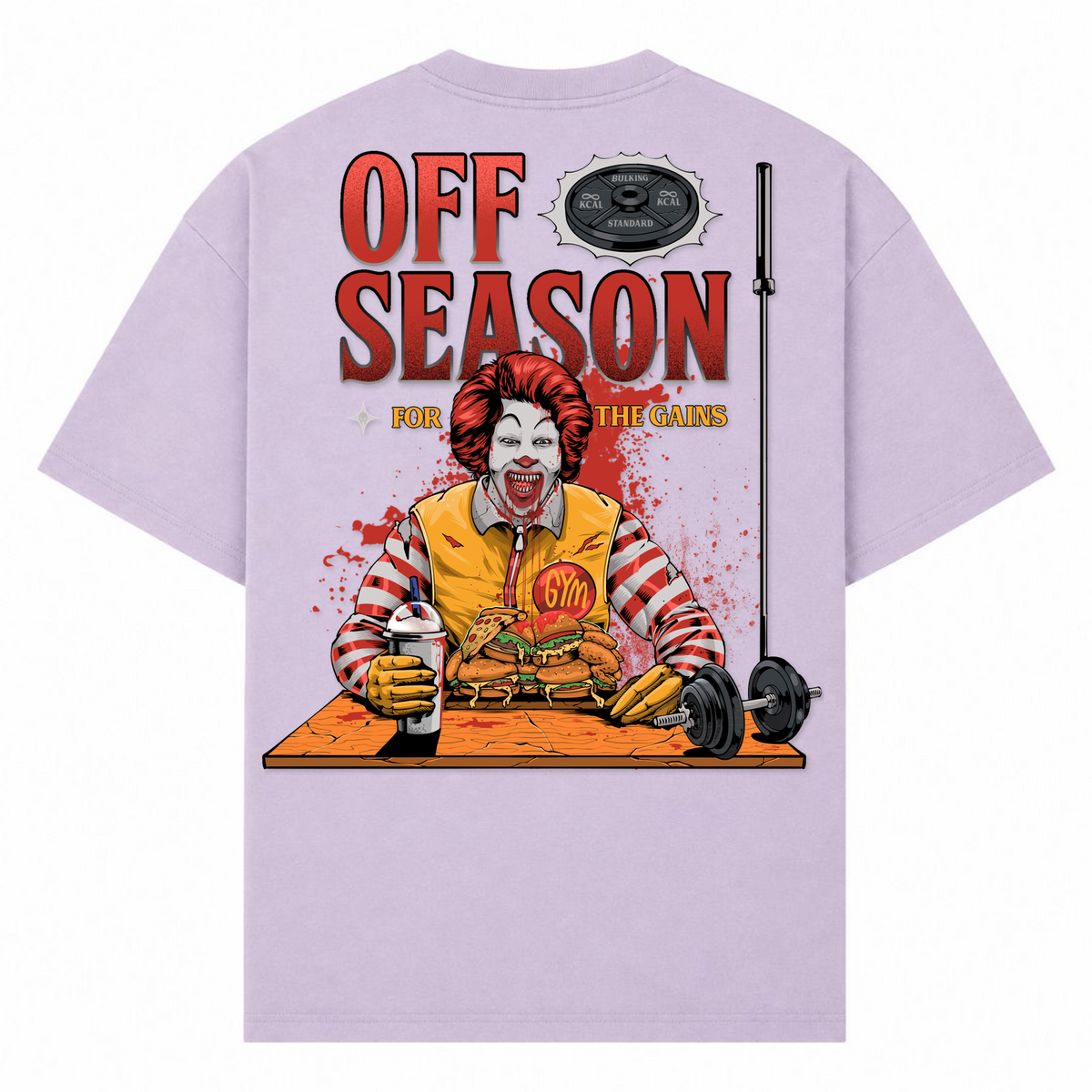 Off Season – Oversized Tee in Lilac, Rückansicht | Heavy Mind