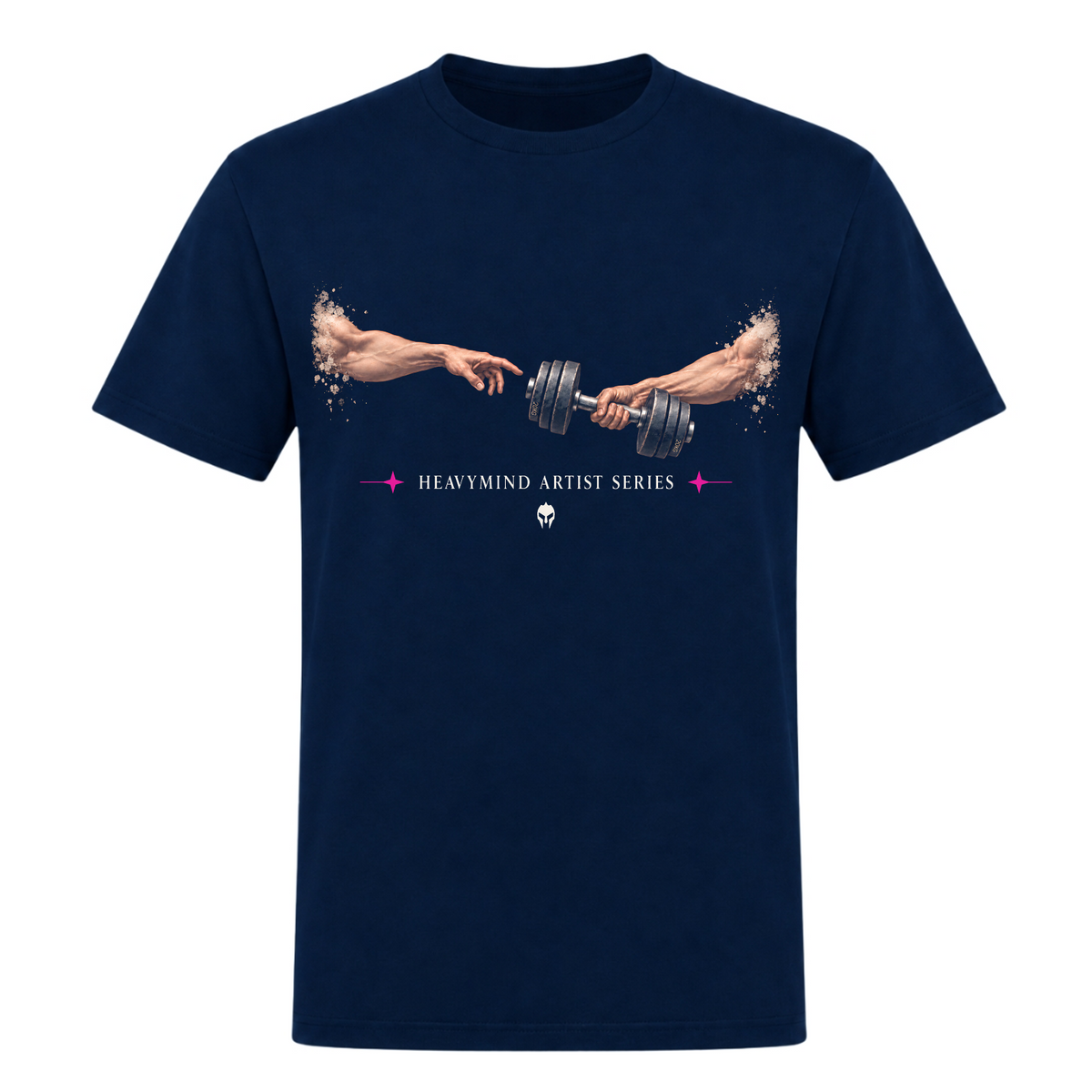 Touch from Gym – Heavy Shirt in French Navy, Vorderansicht | Heavy Mind