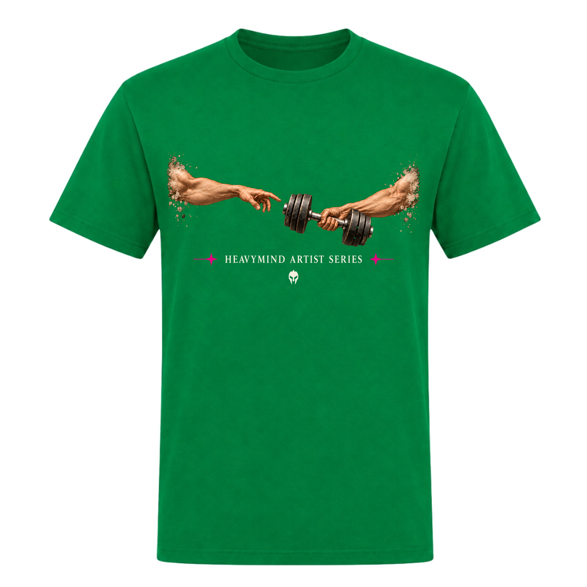 Touch from Gym – Heavy Shirt in Kelly Green, Vorderansicht | Heavy Mind