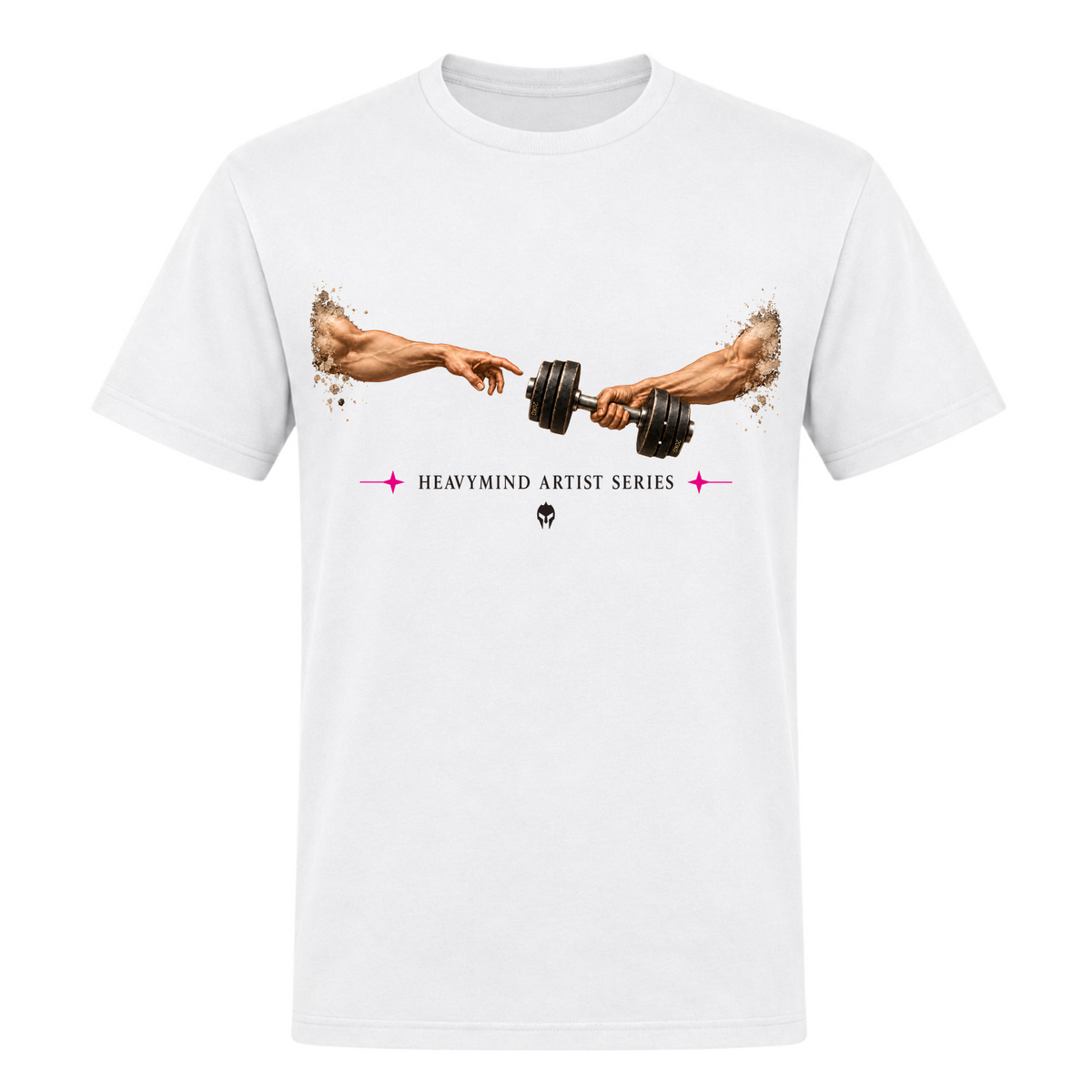 Touch from Gym – Heavy Shirt in Weiß, Vorderansicht | Heavy Mind