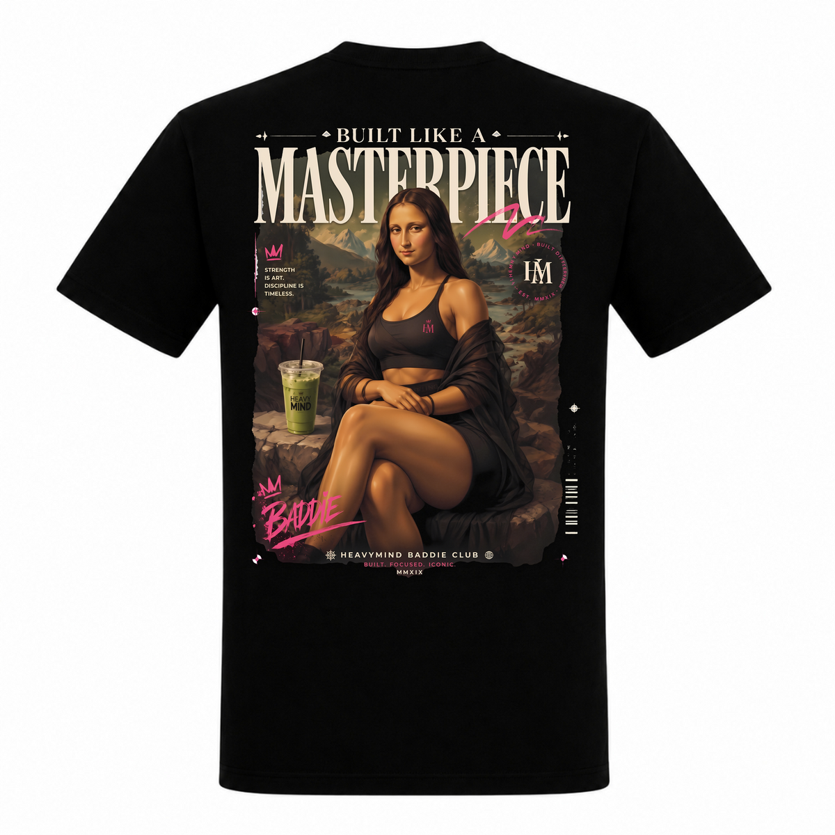 Built Like a Masterpiece – Heavy Shirt in Schwarz, Rückansicht | Heavy Mind