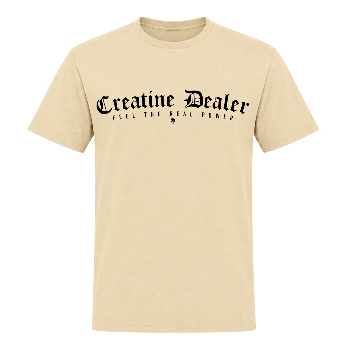 Creatine Dealer – Heavy Shirt in Natural, Vorderansicht | Heavy Mind