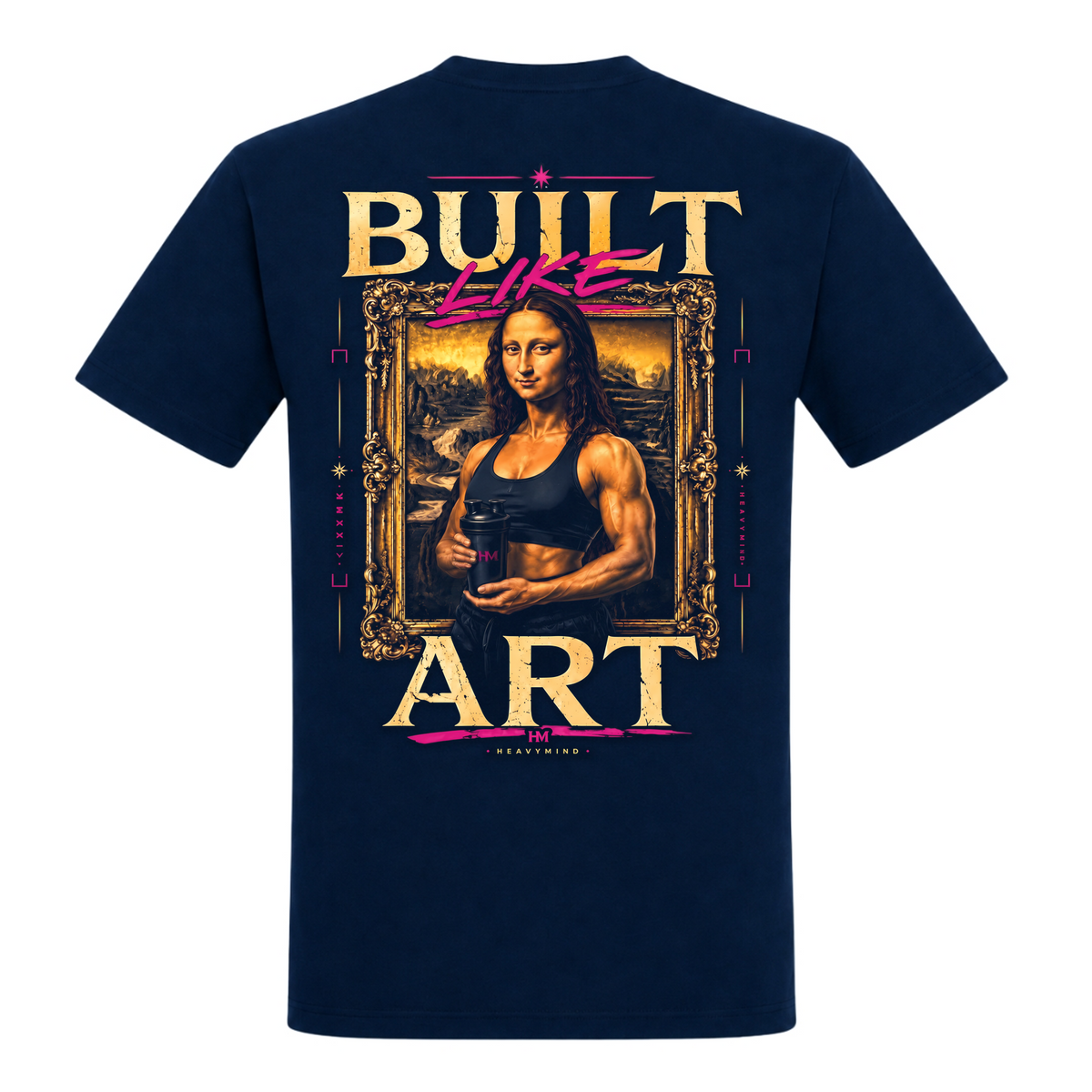 Built Like Art – Heavy Shirt in French Navy, Rückansicht | Heavy Mind