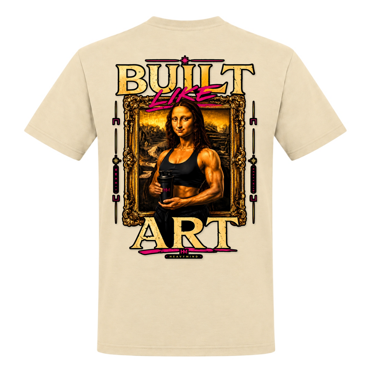 Built Like Art – Heavy Shirt in Natural, Rückansicht | Heavy Mind