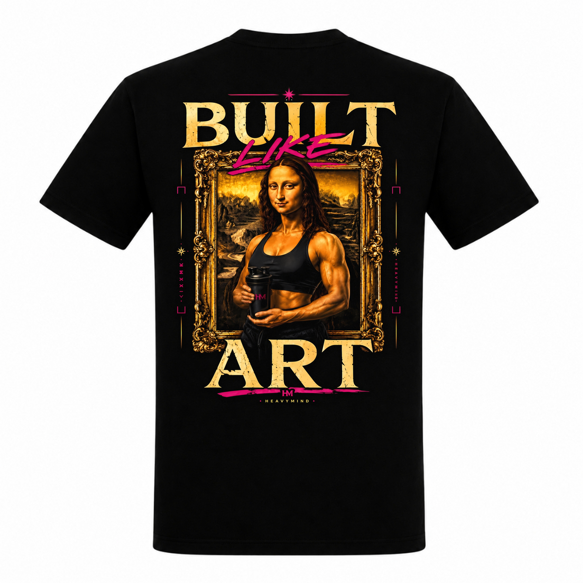 Built Like Art – Heavy Shirt in Schwarz, Rückansicht | Heavy Mind