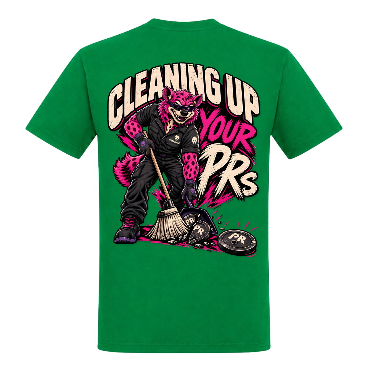 Cleaning Up Your PRs – Heavy Shirt in Kelly Green, Rückansicht | Heavy Mind