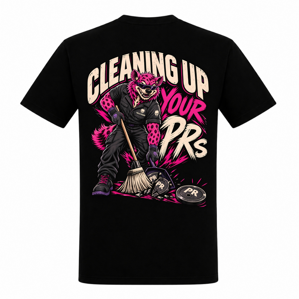 Cleaning Up Your PRs – Heavy Shirt in Schwarz, Rückansicht | Heavy Mind