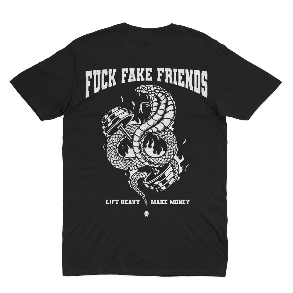 FUCK FAKE FRIENDS - HEAVY SHIRT BACKPRINT