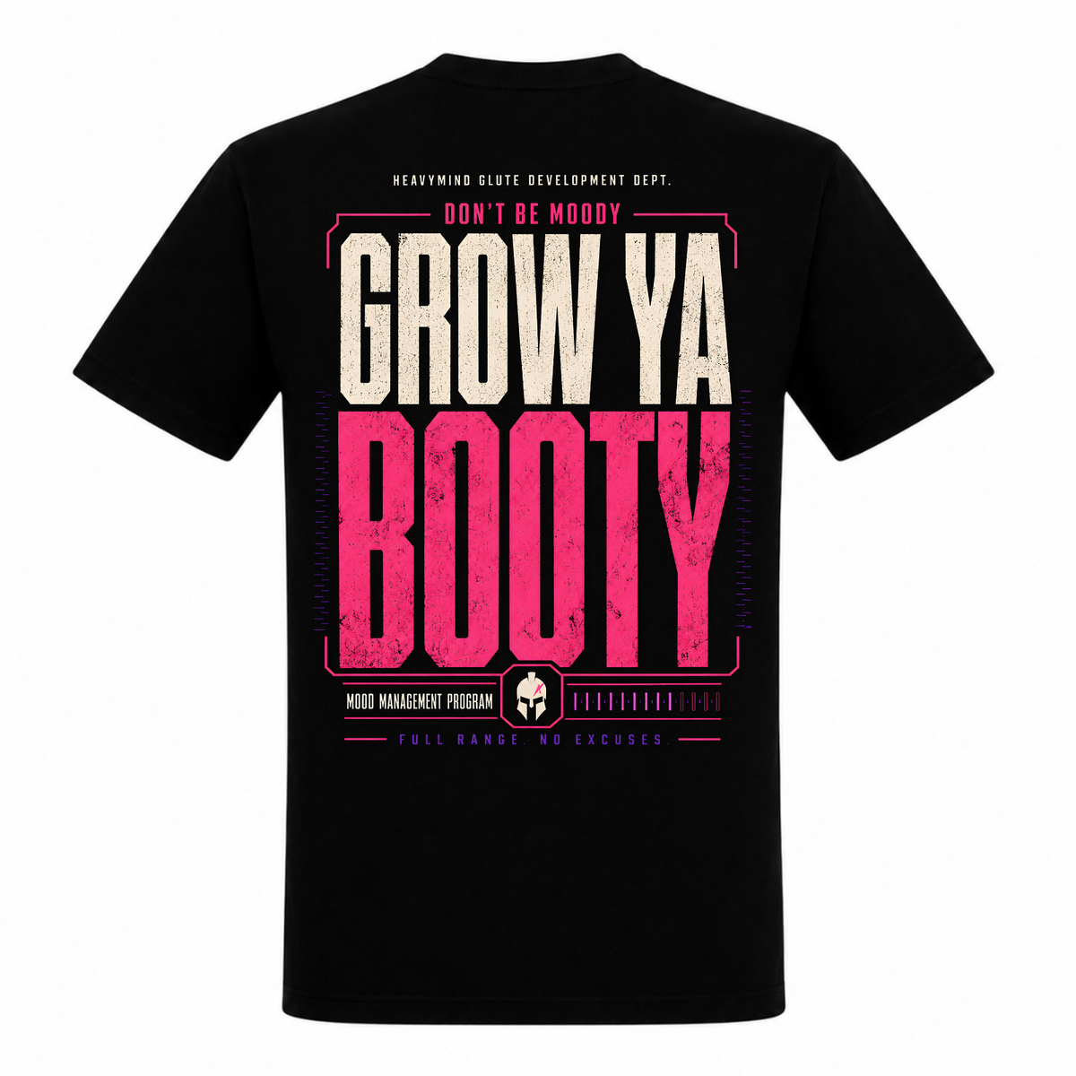 Grow Ya Booty – Heavy Shirt in Schwarz, Rückansicht | Heavy Mind