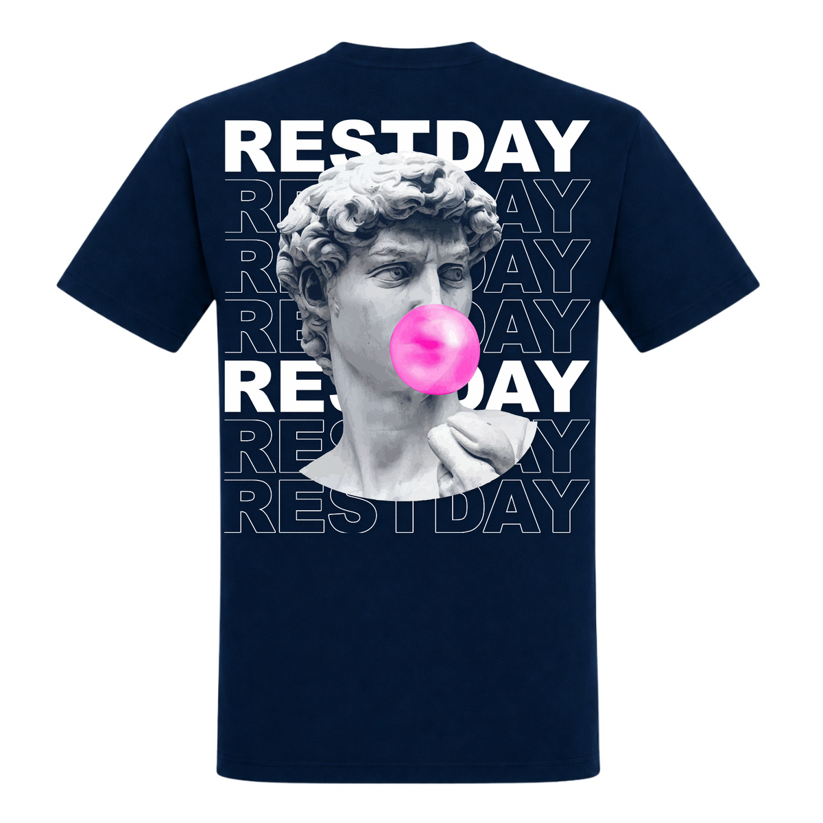 Restday – Heavy Shirt in French Navy, Rückansicht | Heavy Mind