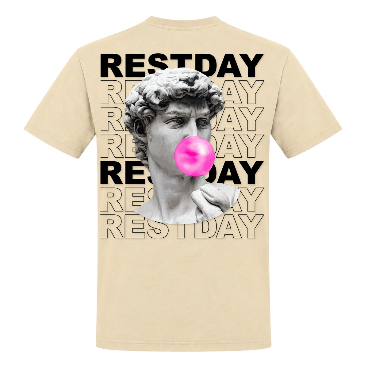Restday – Heavy Shirt in Natural, Rückansicht | Heavy Mind