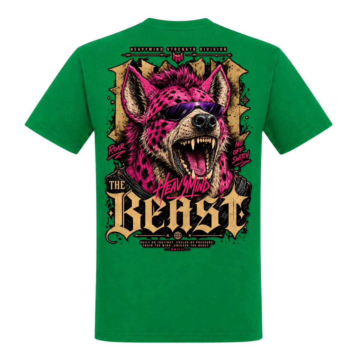 The Beast – Heavy Shirt in Kelly Green, Rückansicht | Heavy Mind