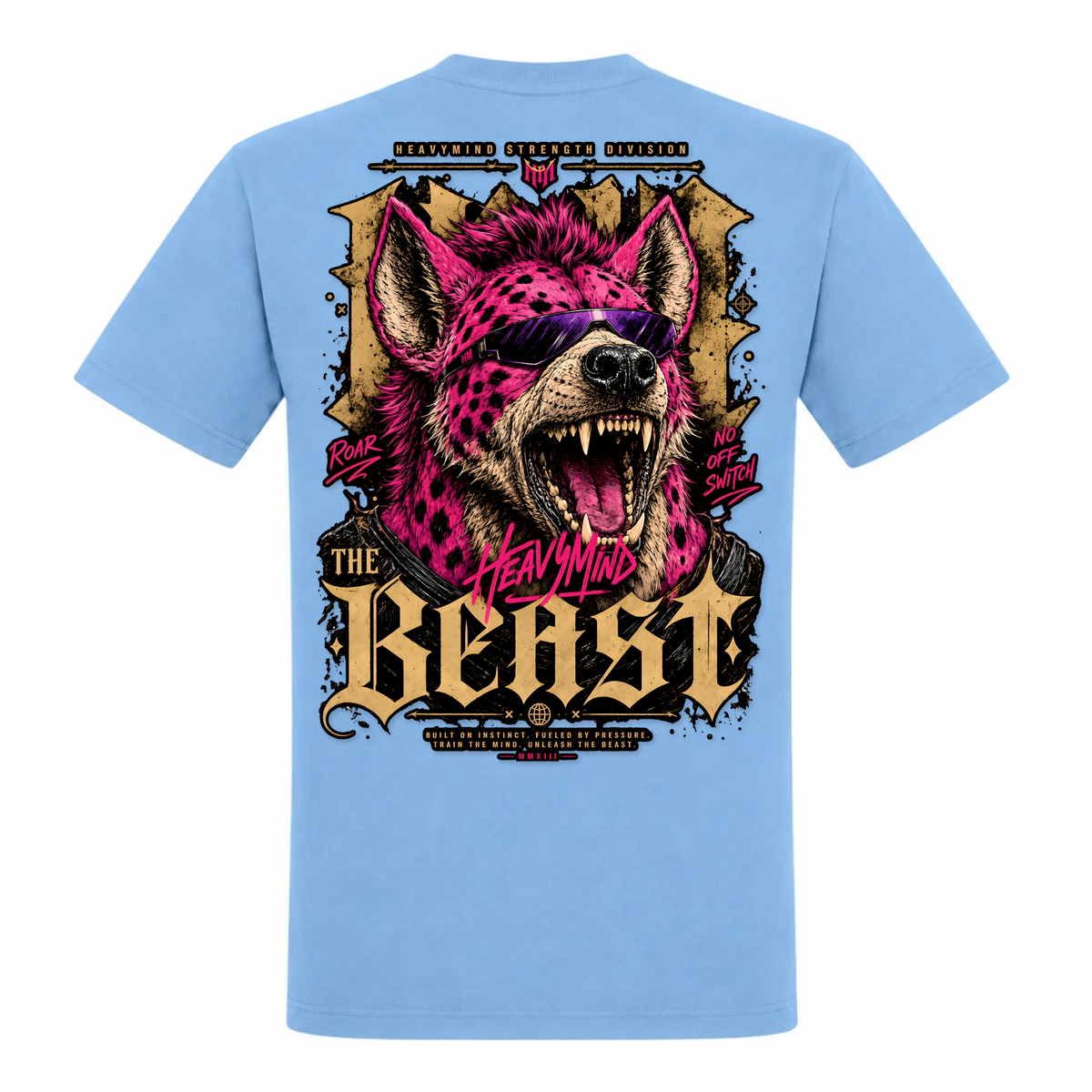 The Beast – Heavy Shirt in Sky Blue, Rückansicht | Heavy Mind