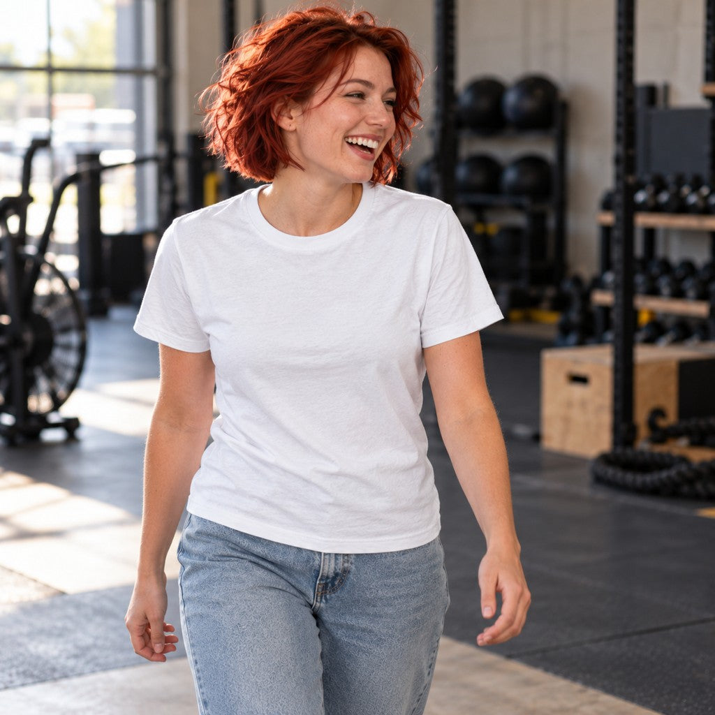 Cleaning Up Your PRs – Heavy Shirt in Weiß, am Model, Vorderansicht | Heavy Mind